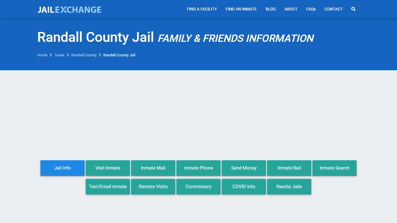 Randall County Jail Visitation | Mail | Phone | Amarillo, TX