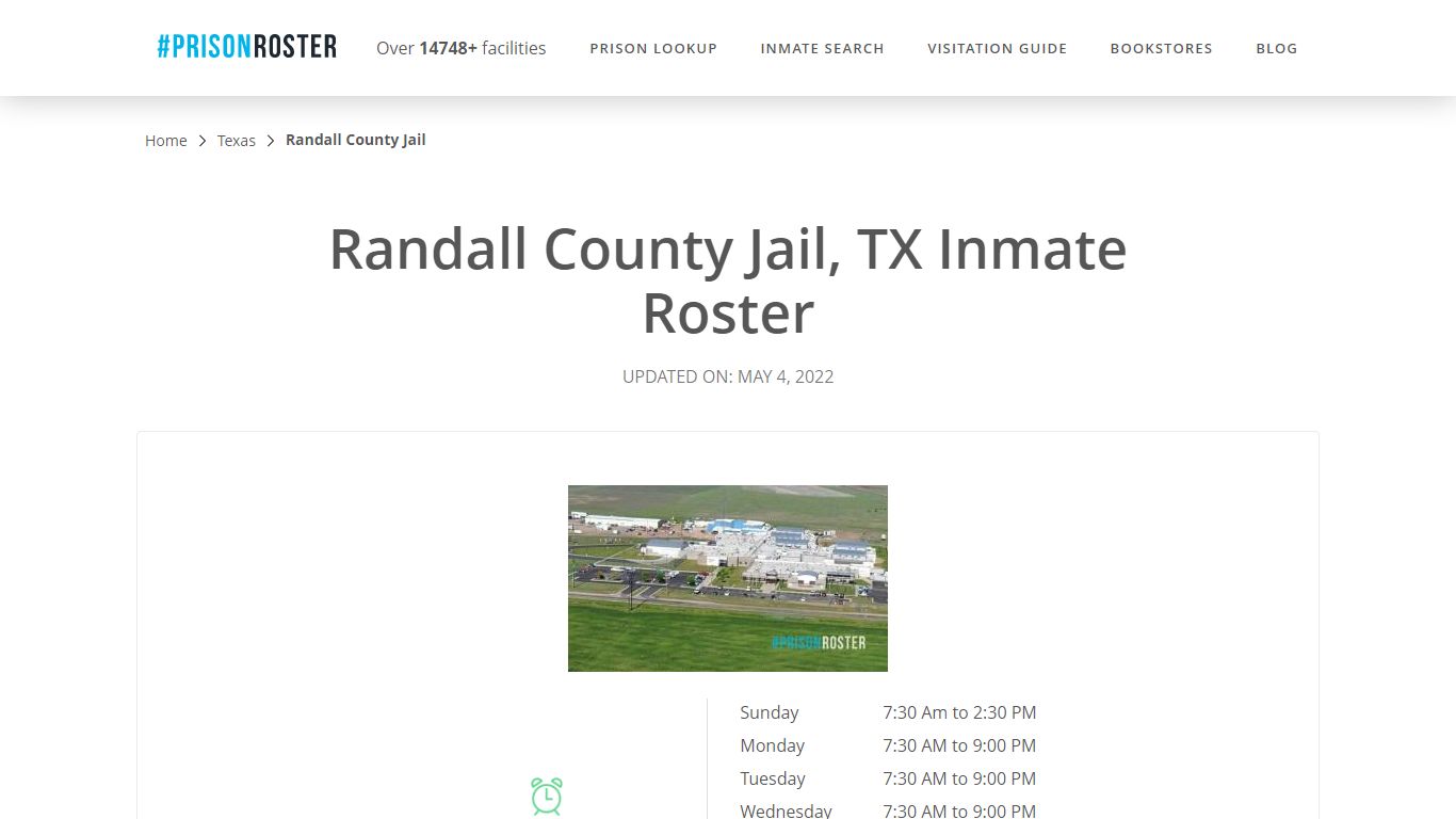 Randall County Jail, TX Inmate Roster