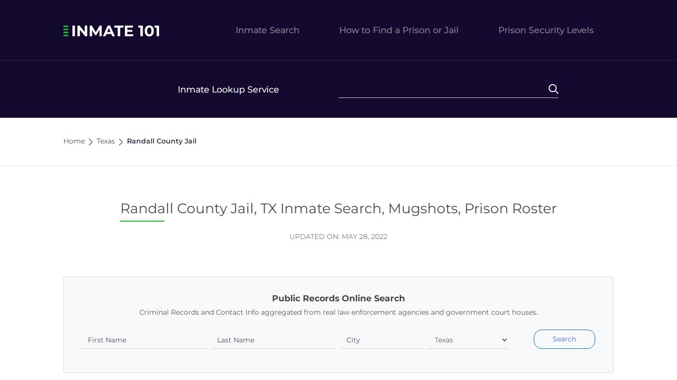 Randall County Jail, TX Inmate Search, Mugshots, Prison Roster