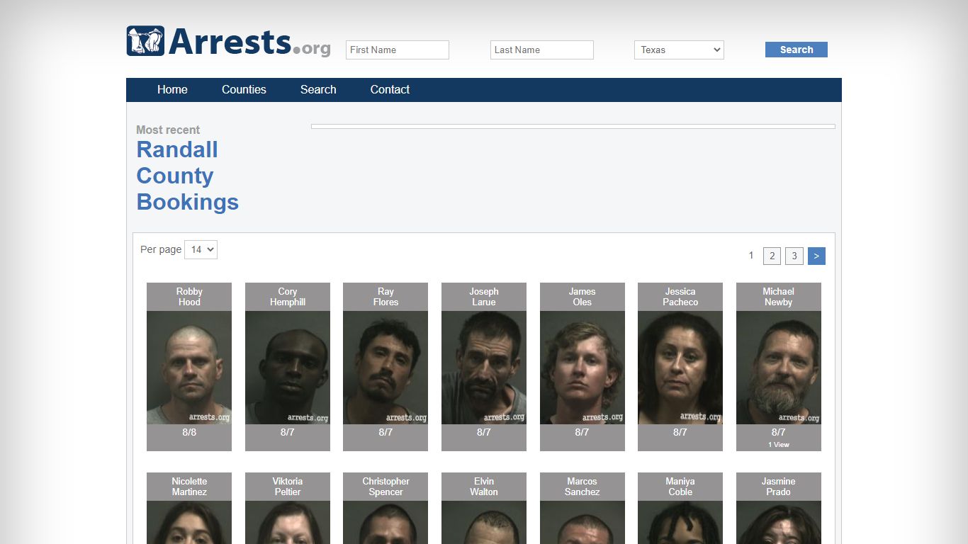 Randall County Arrests and Inmate Search