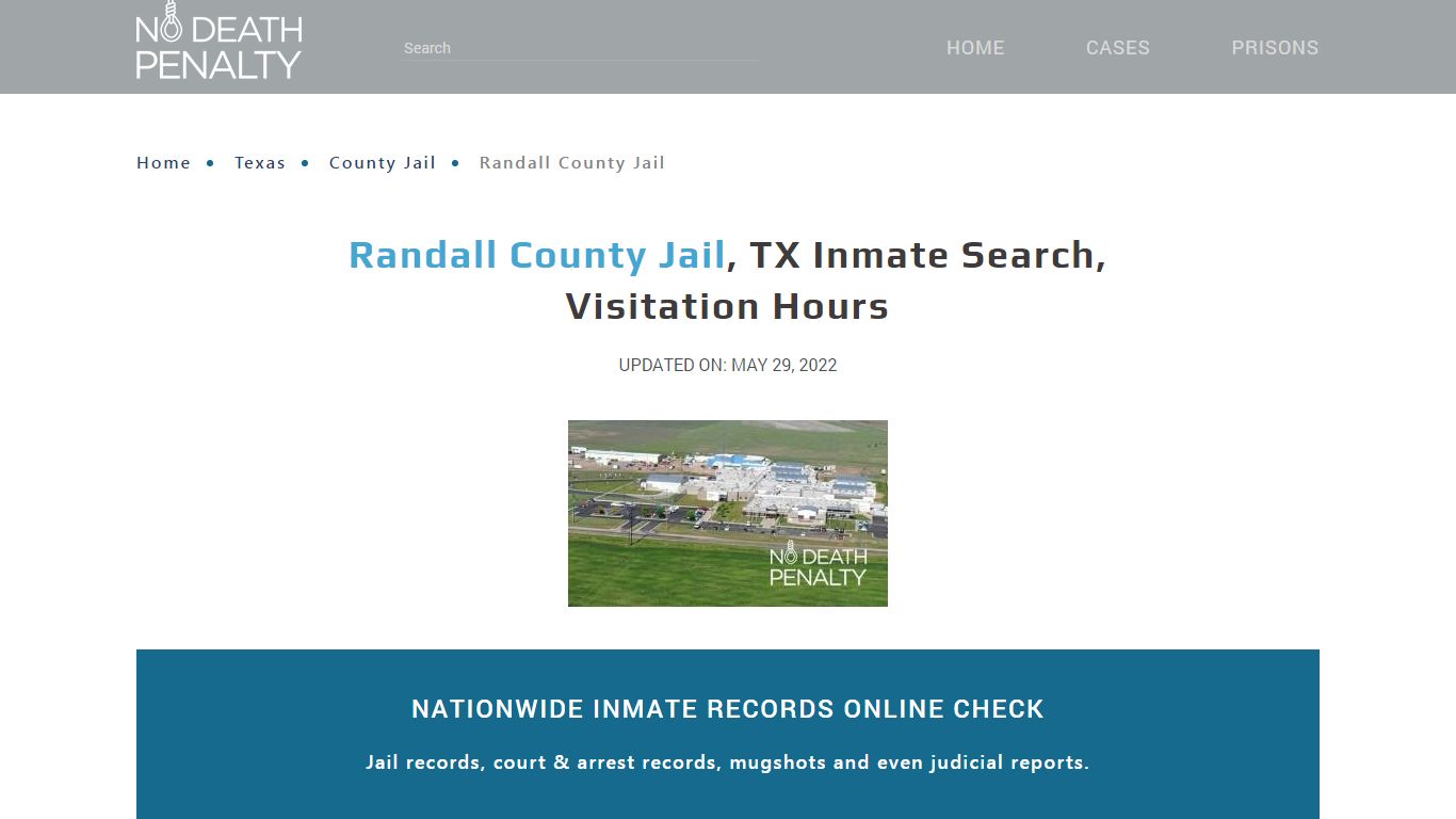 Randall County Jail, TX Inmate Search, Visitation Hours